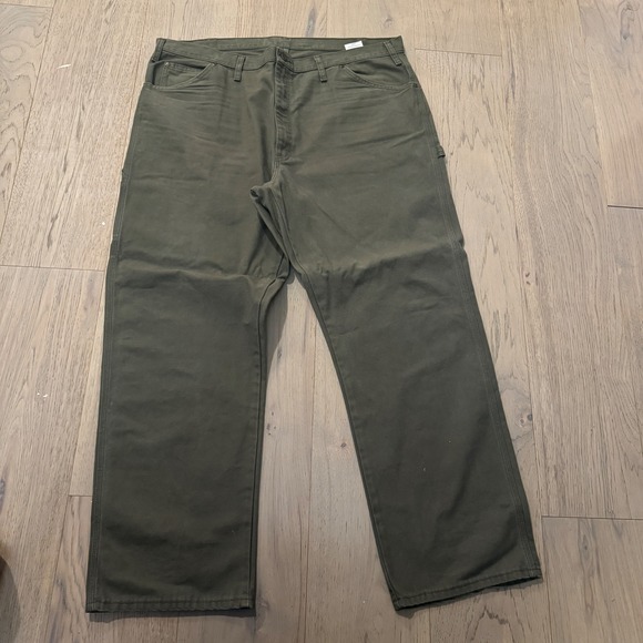 Dickies Other - Dickies Men's Olive Green Carpenter Work Pants 44x32 Cotton Durable